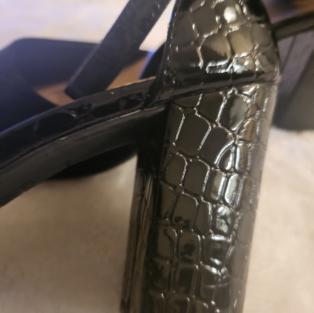 Black Closed Toe Ankle Strap Dress Shoes